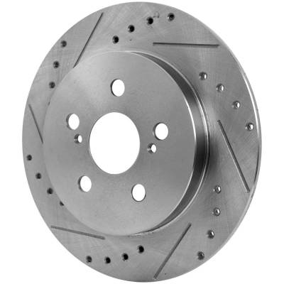Rareelectrical - New Solid Brake Disc Compatible With Lexus Pontiac Toyota Corolla L 4 Cyl 1.8L Corolla Hybrid Le 4 - Image 3
