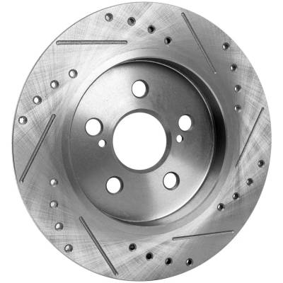 Rareelectrical - New Solid Brake Disc Compatible With Lexus Pontiac Toyota Corolla L 4 Cyl 1.8L Corolla Hybrid Le 4 - Image 5