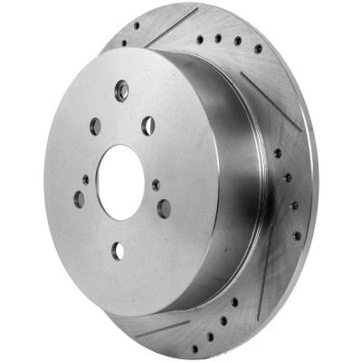 Rareelectrical - New Solid Brake Disc Compatible With Lexus Toyota Highlander Limited Platinum 6 Cyl 3.5L Highlander - Image 3