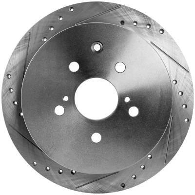 New Solid Brake Disc Compatible With Lexus Toyota Sienna Base 4 Cyl 2.7L Sienna Base 6 Cyl 3.5L