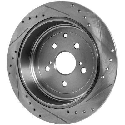 Rareelectrical - New Solid Brake Disc Compatible With Lexus Toyota Highlander Hybrid Limited 6 Cyl 3.5L Highlander - Image 6