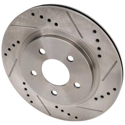 New Cross-Drilled Brake Disc Compatible With Ford Mustang Boss 302 8 Cyl 5.0L Mustang Gt 8 Cyl 5.0L