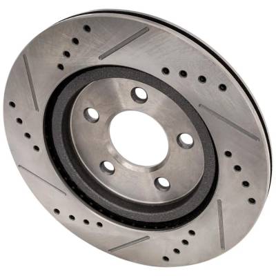 RAREELECTRICAL - New Cross-Drilled Brake Disc Compatible With Ford Mustang Boss 302 8 Cyl 5.0L Mustang Gt 8 Cyl 5.0L - Image 2