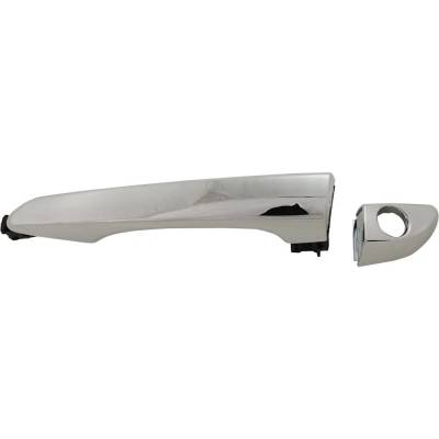 Front Driver Side Exterior Door Handle Compatible With 2016-2021 Hyundai Tucson Chrome With Key Hole