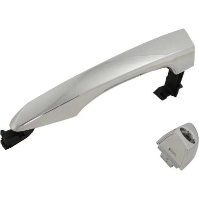 Rareelectrical - Front Driver Side Exterior Door Handle Compatible With 2016-2021 Hyundai Tucson Chrome With Key Hole - Image 3