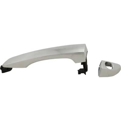 Rareelectrical - Left Front Exterior Door Handle Compatible With 2016-2021 Hyundai Tucson Chrome With Key Hole - Image 4