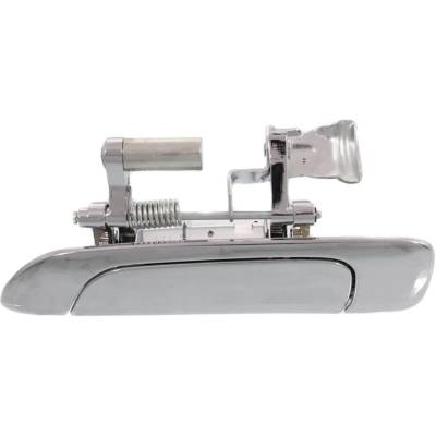 Rear Driver Side Exterior Door Handle Compatible With 2001-2005 Honda Civic Chrome Without Key Hole