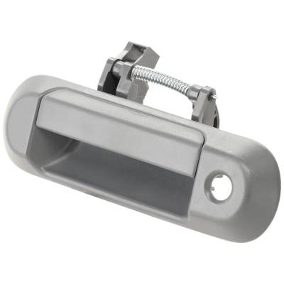 Rareelectrical - Rear Exterior Door Handle Compatible With 2005-2015 Nissan Xterra Textured Gray With Key Hole - Image 5