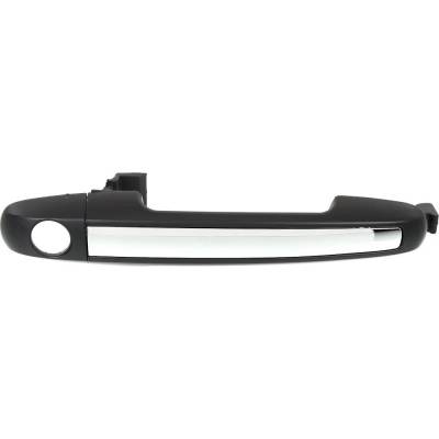 Front Driver Side Exterior Door Handle Compatible With 2006-2010 Hyundai Sonata Black With Key Hole