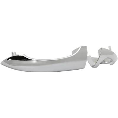 Left Front Exterior Door Handle Compatible With 2000-2006 Bmw X5 Chrome With Key Hole