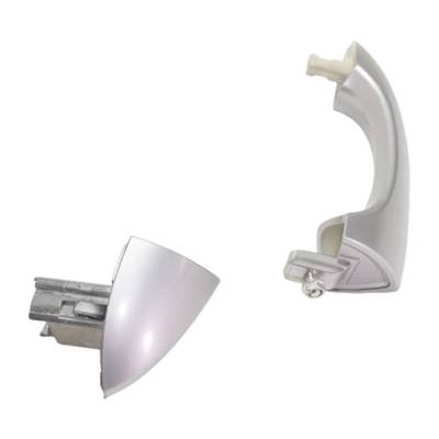 Rareelectrical - Front Or Rear Passenger Side Exterior Door Handle Compatible With 2000-2006 Bmw X5 Silver Without - Image 2