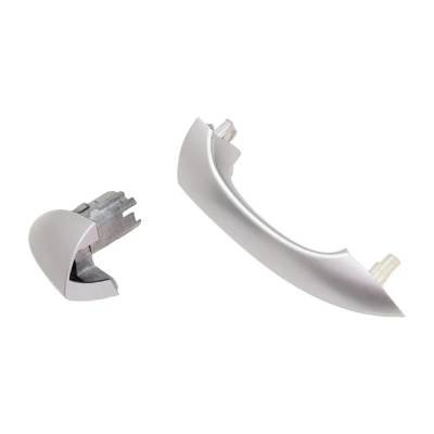 Rareelectrical - Front Or Rear Passenger Side Exterior Door Handle Compatible With 2000-2006 Bmw X5 Silver Without - Image 3
