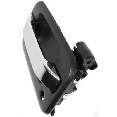 Rareelectrical - Left Front Exterior Door Handle Compatible With 2004-2022 Ford F-150 Chrome Lever Textured Bezel - Image 2