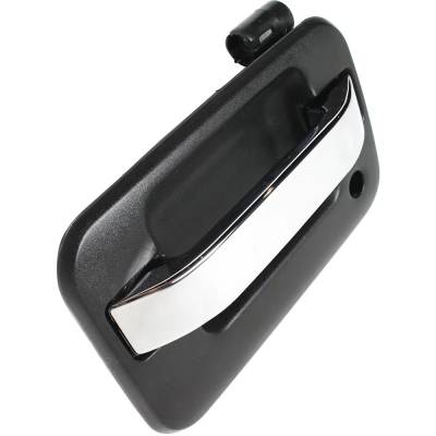 Rareelectrical - Left Front Exterior Door Handle Compatible With 2004-2022 Ford F-150 Chrome Lever Textured Bezel - Image 3