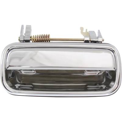 Rear Driver Side Exterior Door Handle Compatible With 2001-2004 Toyota Tacoma Chrome Without Key