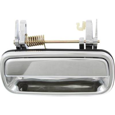 Rareelectrical - Rear Driver Side Exterior Door Handle Compatible With 2001-2004 Toyota Tacoma Chrome Without Key - Image 4