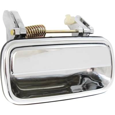 Rareelectrical - Left Rear Exterior Door Handle Compatible With 2001-2004 Toyota Tacoma Chrome Without Key Hole - Image 2