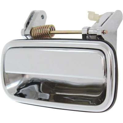 Rareelectrical - Rear Left (Driver Side) Exterior Door Handle Compatible With 2001-2004 Toyota Tacoma Chrome Without - Image 3