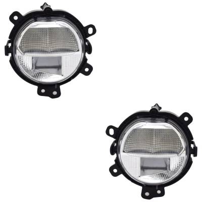 Rareelectrical - Pair Of Fog Lights Compatible With Mini Cooper Base Hatchback F55 Cooper Clubman Usa Base Wagon F54 - Image 1