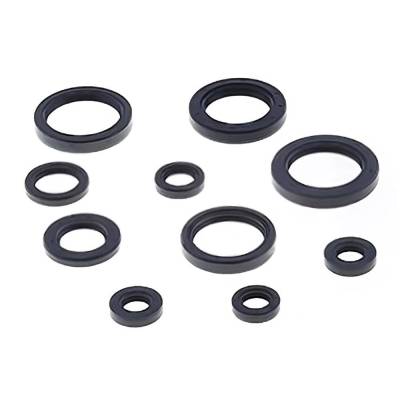 Complete Engine Oil Seal Set Compatible With 2004-2005 Honda Trx450r 450Cc Atv Crankshaft Valve Stem