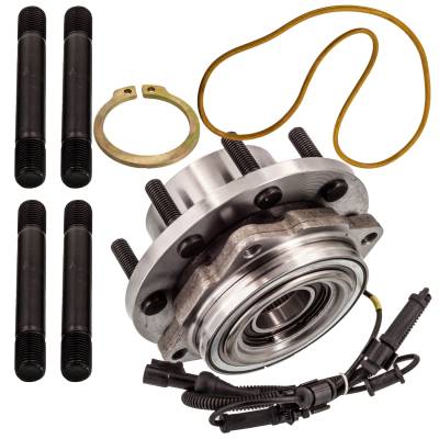 Front Hub Bearing Assembly Compatible With 2005-2010 Ford F-350 Super Duty 8-Lug Abs 515082 Bolt-On
