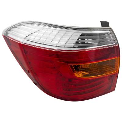 Rareelectrical - New Tail Light Compatible With 2008-2010 Toyota Highlander 2.7L 3.5L I4 Left Driver Side Halogen - Image 2