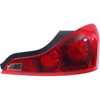 Rareelectrical - Tail Light Compatible With 2008-2015 Infiniti G37 Q60 3.7L V6 Vq37vhr Right Passenger Side Halogen - Image 2