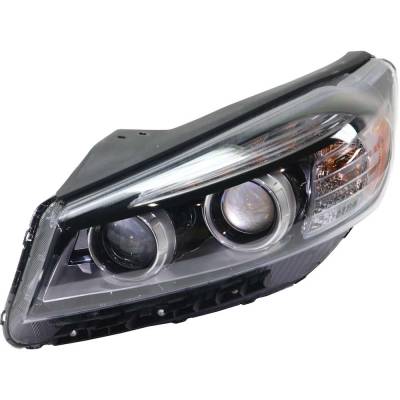Headlight Compatible With 2016-2018 Kia Sorento 2.4L 2.0L I4 Left Driver Side Xenon Rk10010020 240Hp