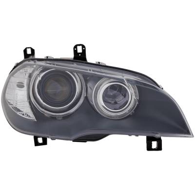 Headlight Compatible With 2007-2013 Bmw X5 3.0L 4.4L I6 N52b30 N55b30 N63b44 Right Passenger Side