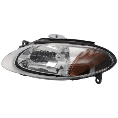 Headlight Compatible With 1998-2003 Ford Escort Left Driver Side Halogen F100106
