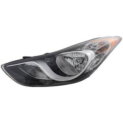 Headlight Compatible With 2011-2013 Hyundai Elantra 1.8L 2.0L I4 Nu Left Driver Side Halogen