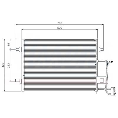 Rareelectrical - A/C Condenser Compatible With 1997-2004 Audi A6 C5 2.7L 2.8L V6 Turbo 4B0260403j 4B0260403s Direct - Image 6
