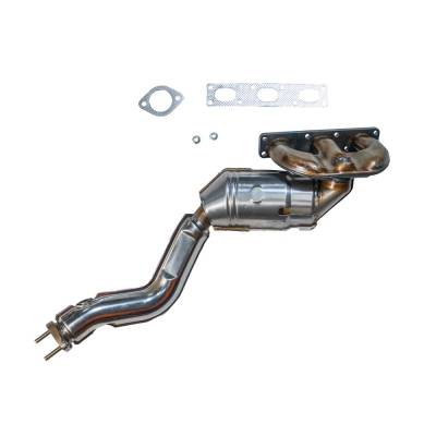 Front Direct-Fit Cat Converter Compatible With 2001-2003 Bmw 530I X5 3.0L I6 Dohc 24V Replaces Bmw