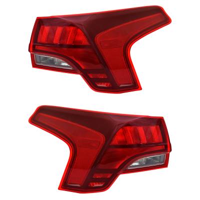 Rareelectrical - New Pair Of Tail Lights Compatible With Hyundai Santa Fe Se Sel Xrt Sport Utility 4-Door 2.5L 2021 - Image 1