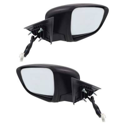 Rareelectrical - New Left Driver & Right Passenger Side Door Mirror Compatible With 2014-2016 Nissan Rogue Power - Image 3
