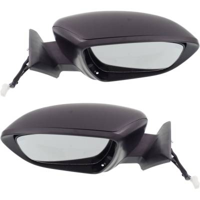 Rareelectrical - New Left Driver & Right Passenger Side Door Mirror Compatible With 2014-2016 Nissan Rogue Power - Image 4