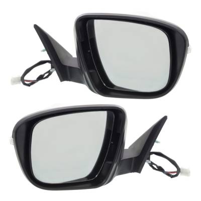 Rareelectrical - New Left Driver & Right Passenger Side Door Mirror Compatible With 2014-2016 Nissan Rogue Power - Image 5