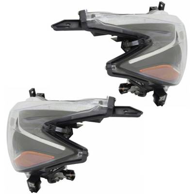 Rareelectrical - New Pair Of Headlights Compatible With Nissan Murano Sv Sport Utility 4-Door 2018 By Part Numbers - Image 3