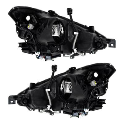 Rareelectrical - New Pair Of Hid Headlight Compatible With Lexus Is350 Is250 Sedan 2014-2016 By Part Number - Image 2