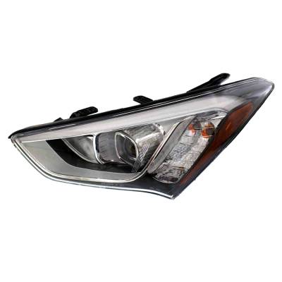 New Left Side Hid Headlight Compatible With Hyundai Santa Fe Sport Se Sport 2013-2016 By Part Number
