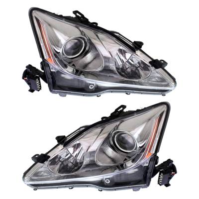 New Pair Of Hid Headlight Compatible With Lexus Is250 Sedan 2006-2008 By Part Number 81140-53240