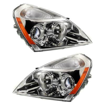 New Pair Of Headlight Compatible With Kia Sedona Ex Lx Mini Passenger Van 2006 By Part Number