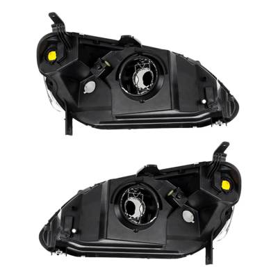 Rareelectrical - New Pair Of Halogen Headlight Compatible With Honda Civic Dx Coupe 1.7L 2001-2003 By Part Number - Image 2
