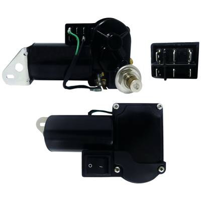 Rareelectrical - Rear Window Wiper Motor Compatible With Case 580L 580Sl Backhoe 4-390 3.9L 75Hp 580K 580Sk 590 Turbo - Image 2