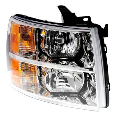 New Passenger Side Headlight Compatible With Chevrolet Silverado 3500 2011-2013 2007-2009 By Part
