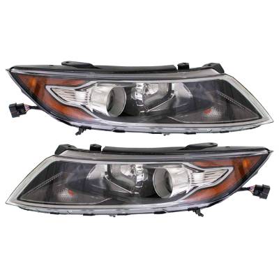 New Pair Of Headlight Compatible With Kia Optima Hybrid 2013 By Part Number 92102-4U020 921024U020