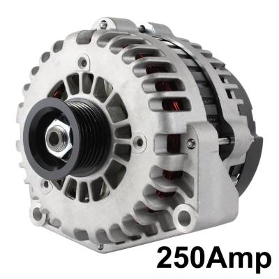 Rareelectrical - New 250 Amp Alternator Compatible With 2005-2007 Chevrolet Silverado 1500 Gmc Sierra 1500 Cadillac - Image 3