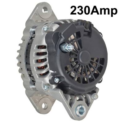 Rareelectrical - New 12V 230A Alternator Fits Mack Ch Cl Dm Mr Rb Series 1999-08 8600142 4380686 - Image 4