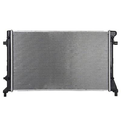 Rareelectrical - Radiator Assembly Compatible With 2008-2010 Volkswagen Jetta 2008-2009 Rabbit 2010-2014 Golf 2.5L L5 - Image 2