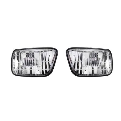 New Pair Of Fog Light Compatible With Chevrolet Trailblazer Lt 2002-2007 15076246 15175700 Gm2593123